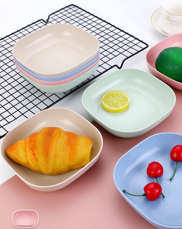 10pcs Plates Set With Holder (random Colours) - Nest and Nuzzle