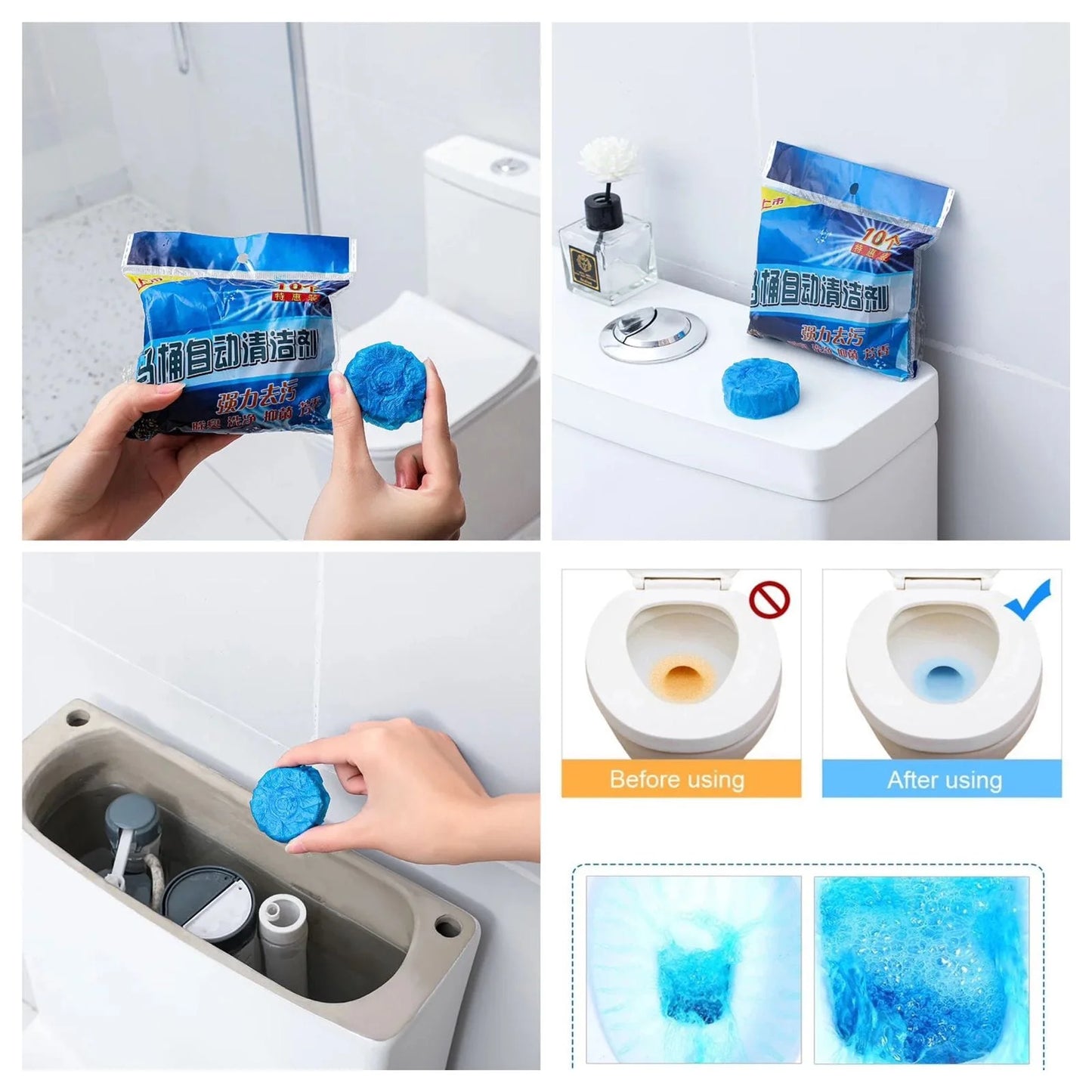 Toilet Cleaner Tablets (Pack of 10) - Nest and Nuzzle