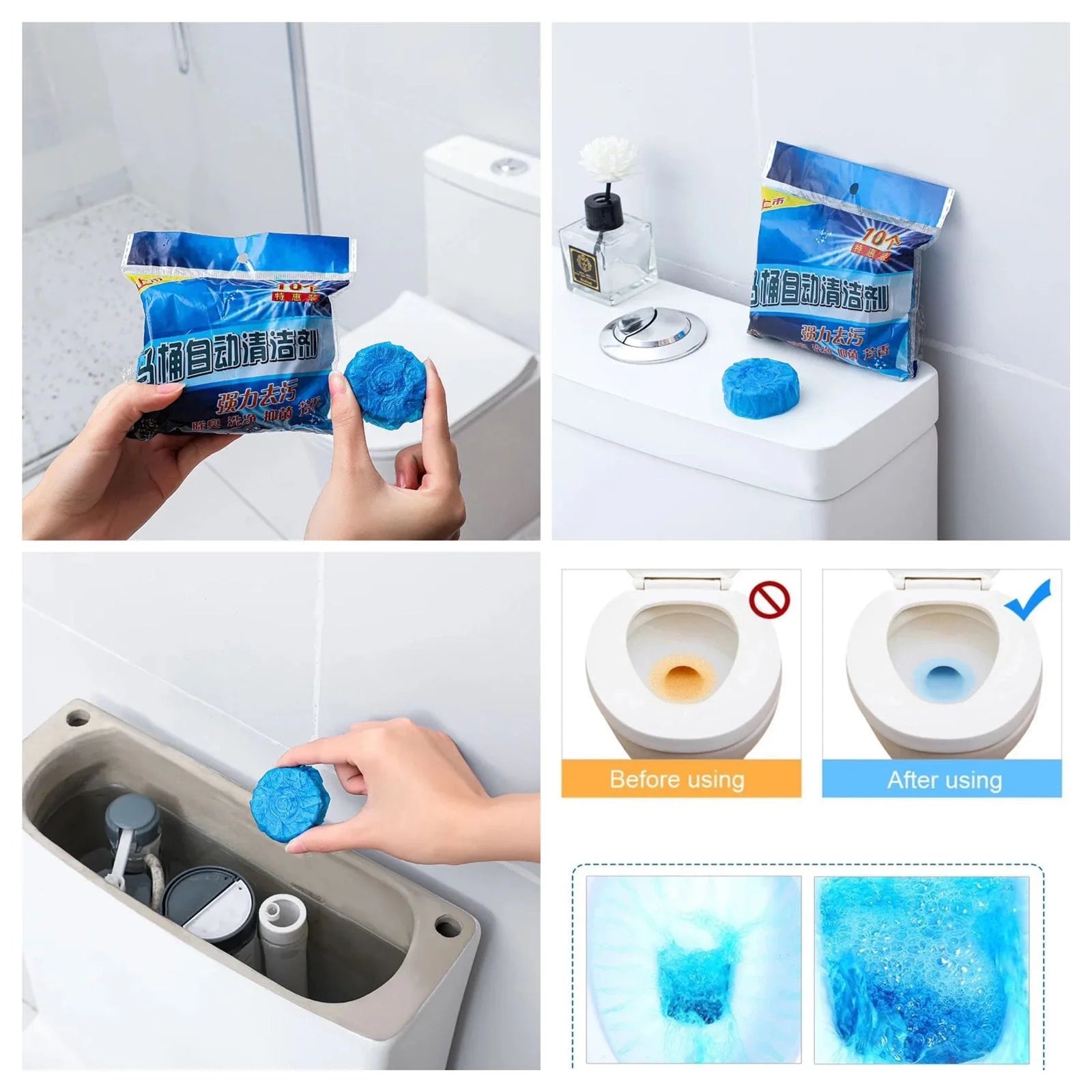 Toilet Cleaner Tablets (Pack of 10) - Nest and Nuzzle