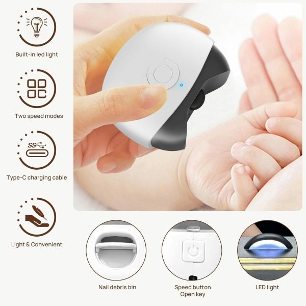 Automatic Electric Nail Clipper Trimmer - Nest and Nuzzle
