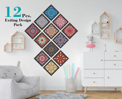 Home Decorative Tile Stickers 6x6 Inch Peel and Stick Self Adhesive - Nest and Nuzzle