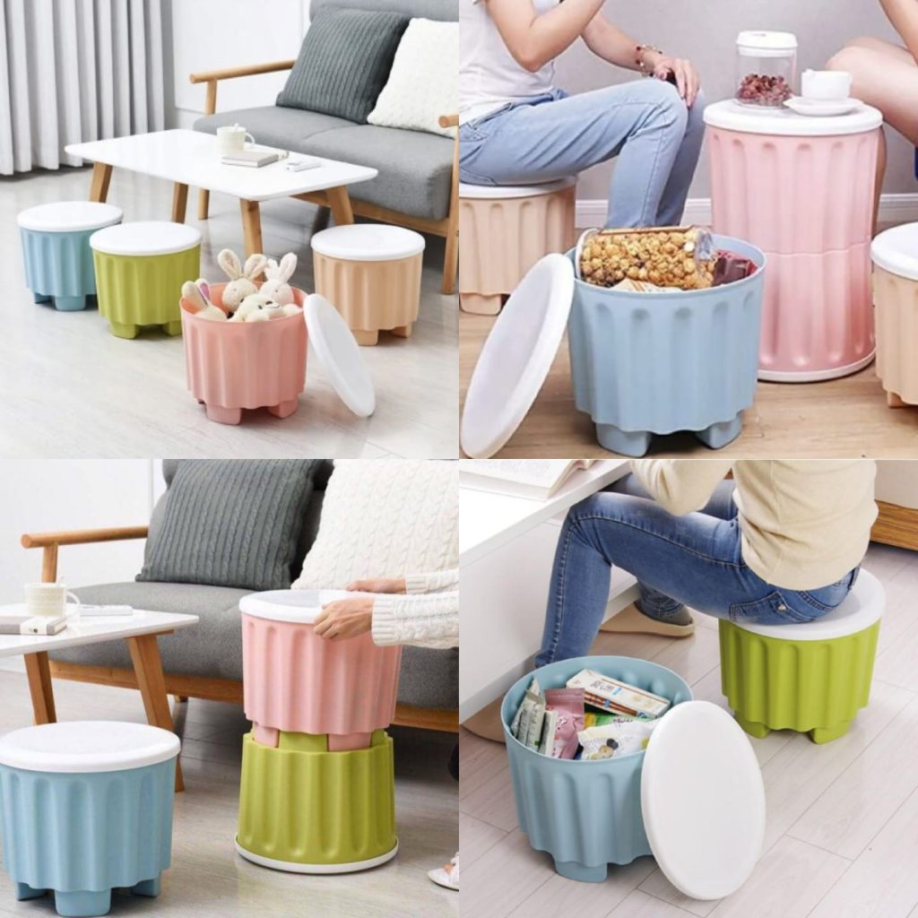 Small storage stool/drum - Nest and Nuzzle
