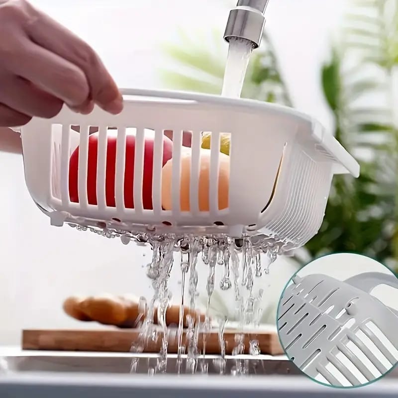 Adjustable Vegetable Drain Basket - Nest and Nuzzle