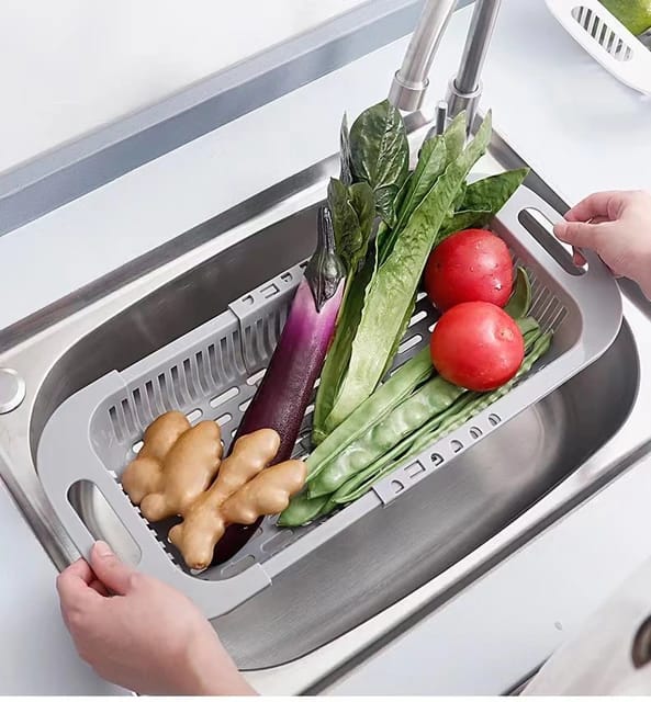 Adjustable Vegetable Drain Basket - Nest and Nuzzle