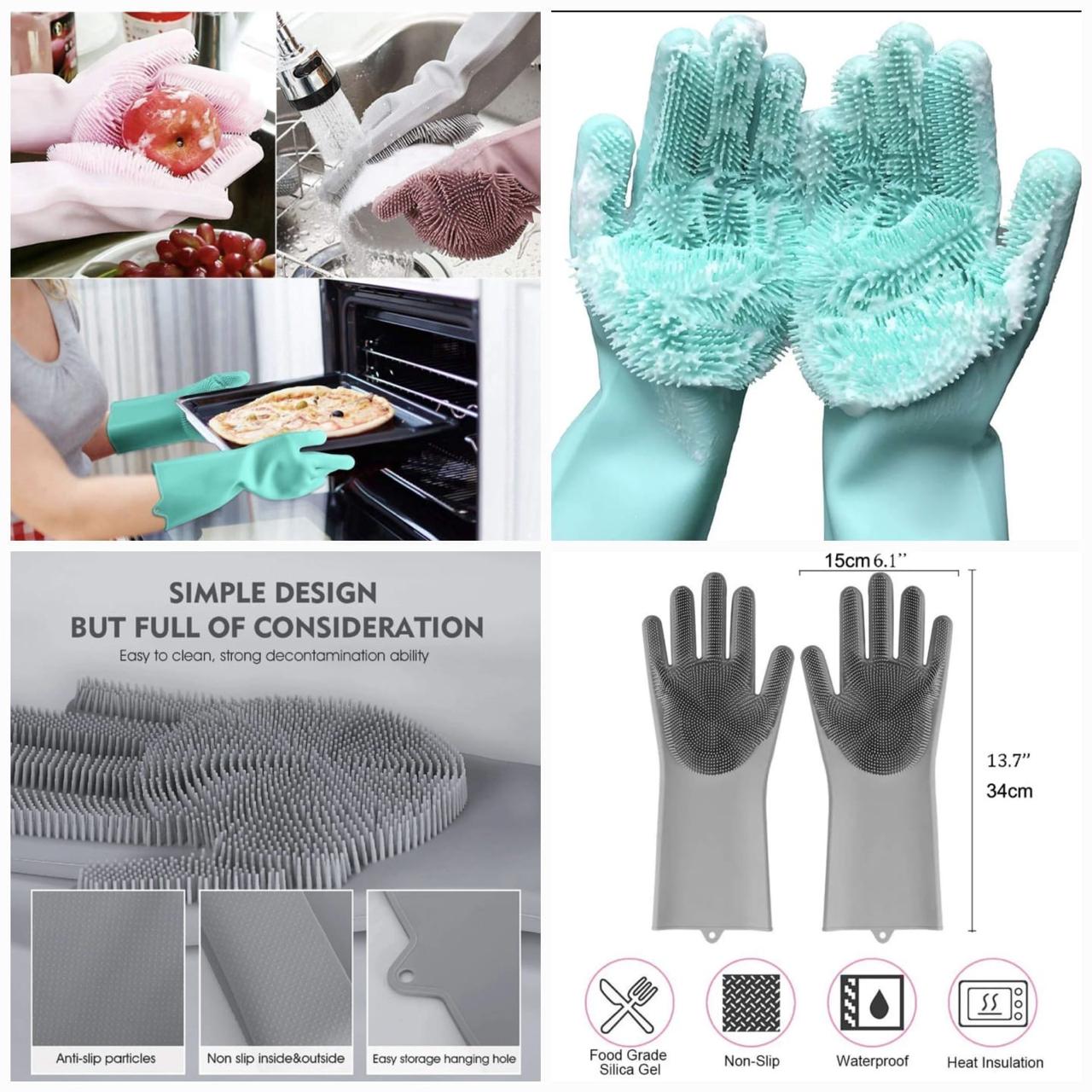 SILICONE WASHING GLOVES - Nest and Nuzzle