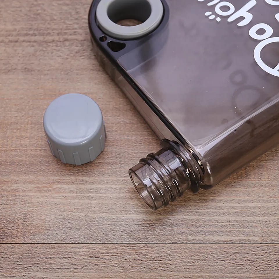 stylish Transparent flat water bottle - Nest and Nuzzle