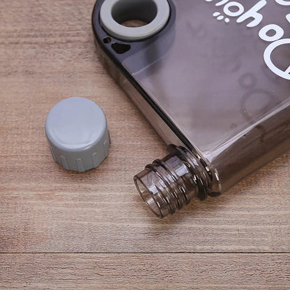 stylish Transparent flat water bottle - Nest and Nuzzle