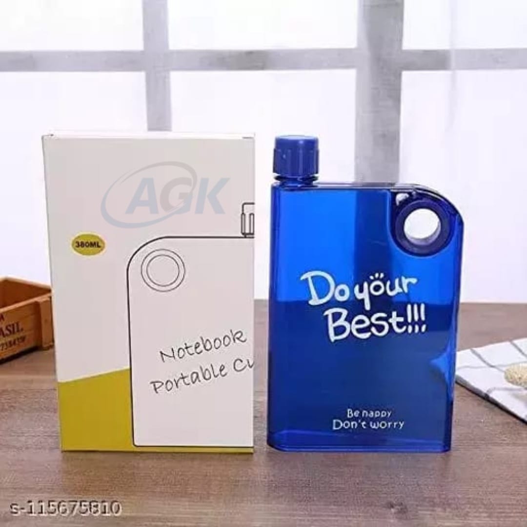 stylish Transparent flat water bottle - Nest and Nuzzle