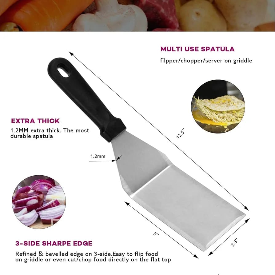 GRIDDLE SPATULA STAINLESS STEEL - Nest and Nuzzle