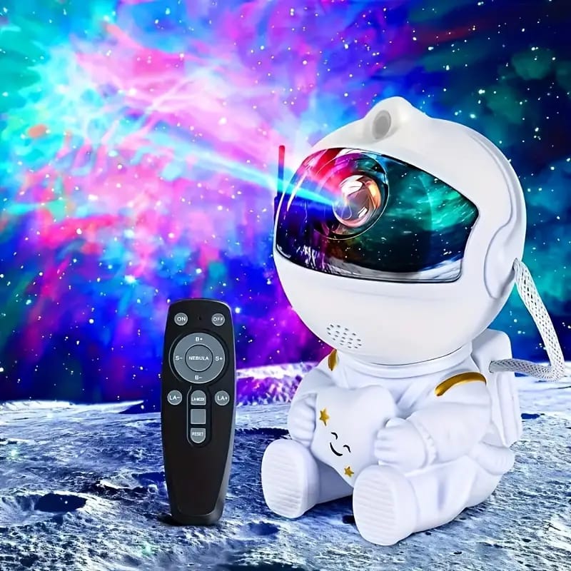 Astronaut Robot Projector Night Light, USB-Powered - Nest and Nuzzle