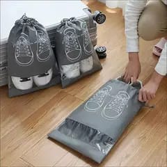 SHOE POUCH GRAY - Nest and Nuzzle