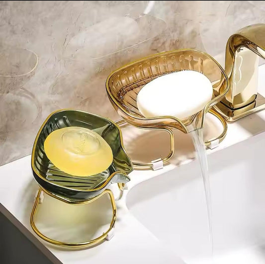 Stylish Acrylic Soap Dish With Stand - Nest and Nuzzle