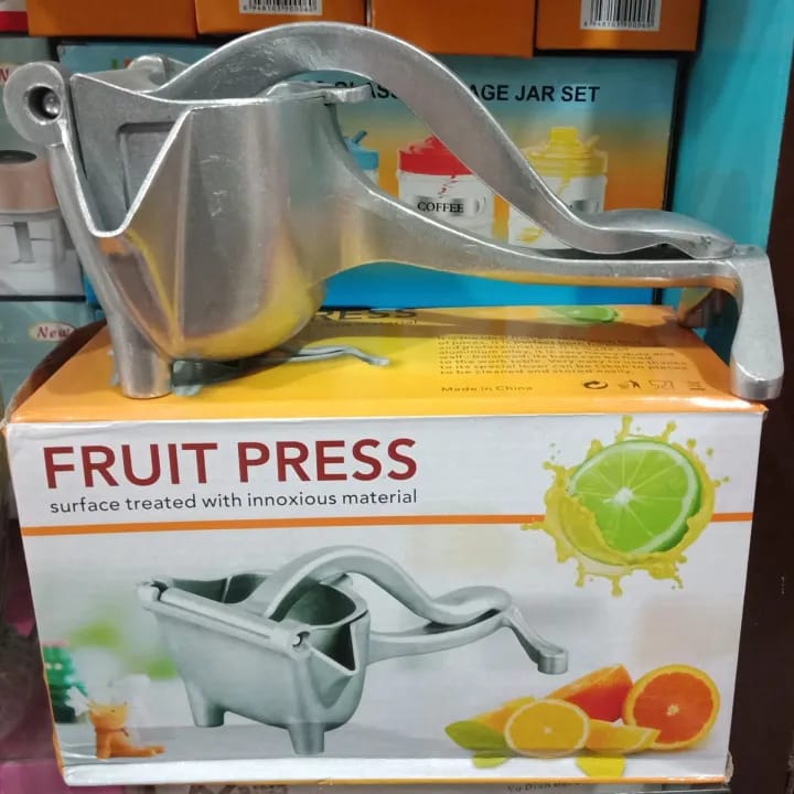 Manual Juicer, Fruit Press Juicer Made Of Heavy Duty Aluminum Alloy - Nest and Nuzzle