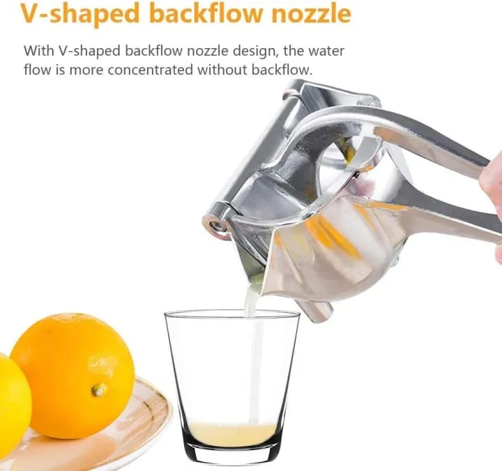 Manual Juicer, Fruit Press Juicer Made Of Heavy Duty Aluminum Alloy - Nest and Nuzzle