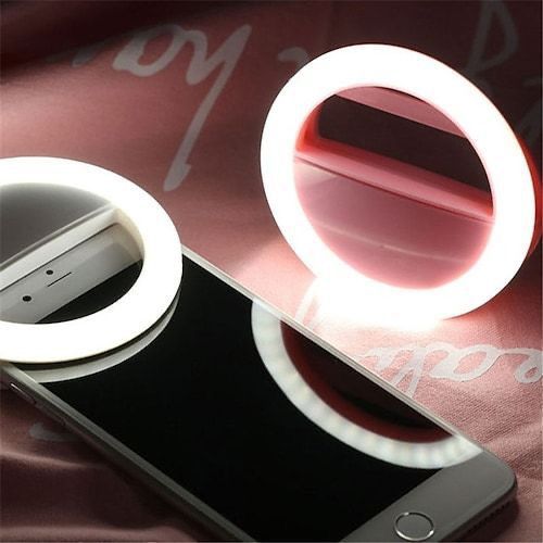 Rechargeable 3 Modes Selfie Ring Light (Mix/Random color) - Nest and Nuzzle