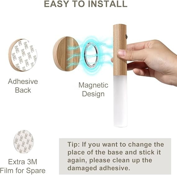 Smart Induction Light with Wooden Finish - Nest and Nuzzle