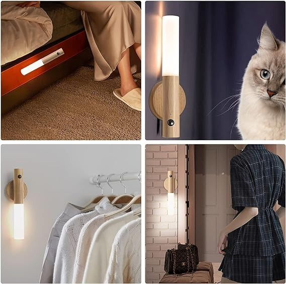 Smart Induction Light with Wooden Finish - Nest and Nuzzle