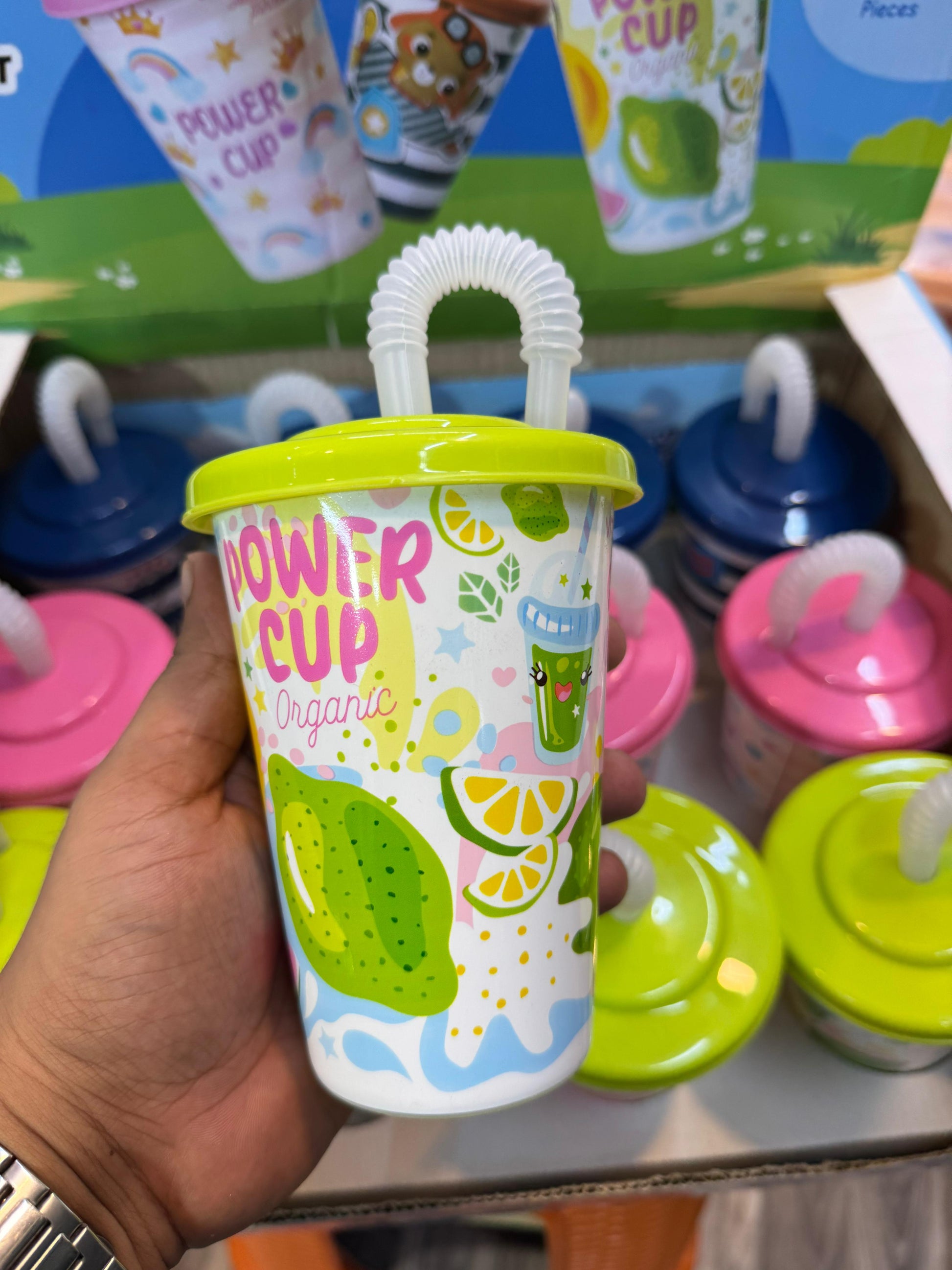 Kids Straw Glass Multicolor & Multidesign - Nest and Nuzzle