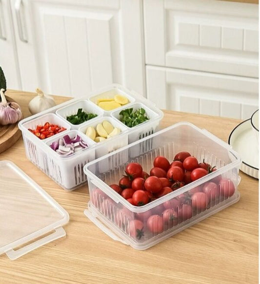 Vegetable &amp; Fruit Storage Box with Lid - Nest and Nuzzle