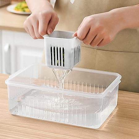 Vegetable &amp; Fruit Storage Box with Lid - Nest and Nuzzle