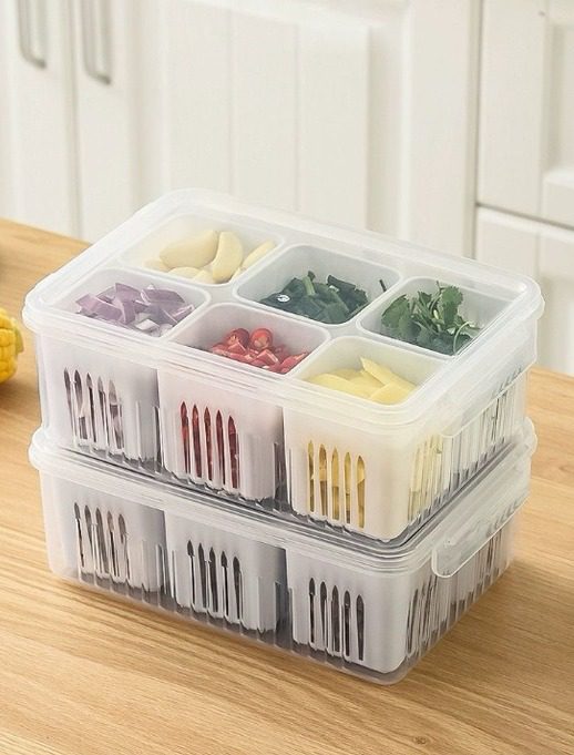 Vegetable &amp; Fruit Storage Box with Lid - Nest and Nuzzle