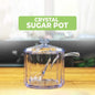 Beautiful Crystal Sugar Pot with Spoon - Nest and Nuzzle