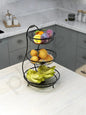 Steel 3-Tier Fruit & Vegetable Basket (Black) - Nest and Nuzzle