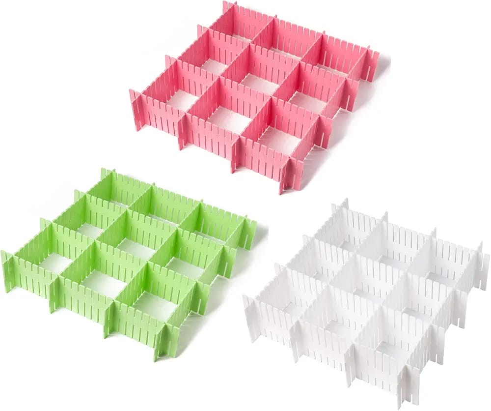 Adjustable Drawer Dividers - Grid Clapboard - Nest and Nuzzle