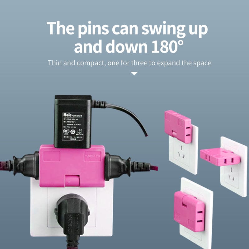3 Way Flat Plug Adapter - Nest and Nuzzle