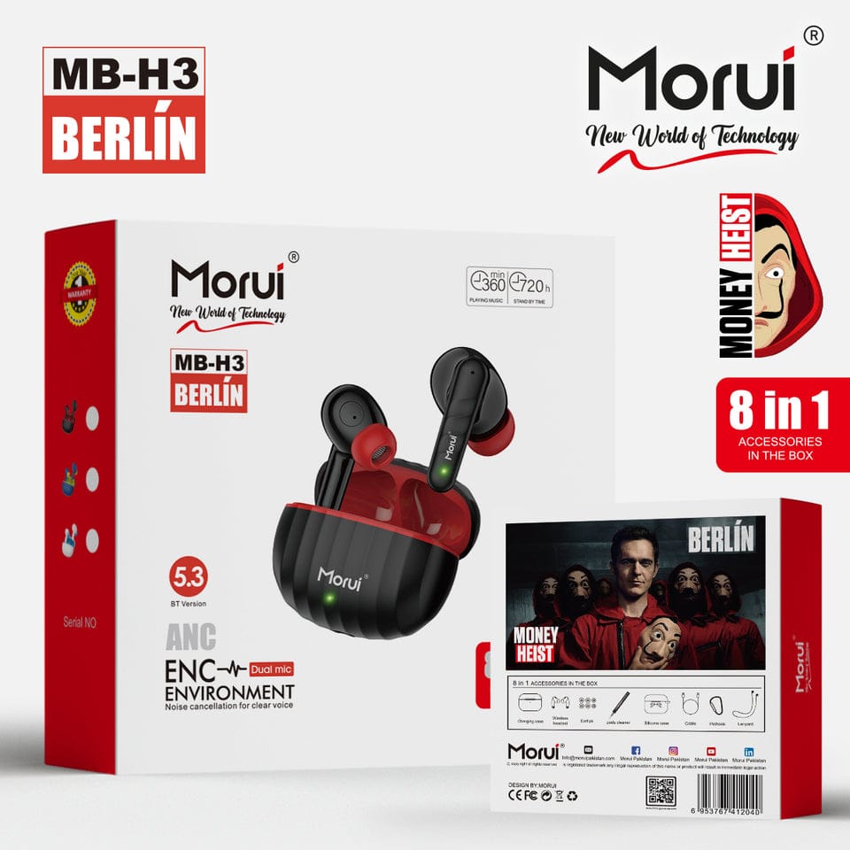 Morui Berlín Wireless Earbuds MB-H3 - Nest and Nuzzle