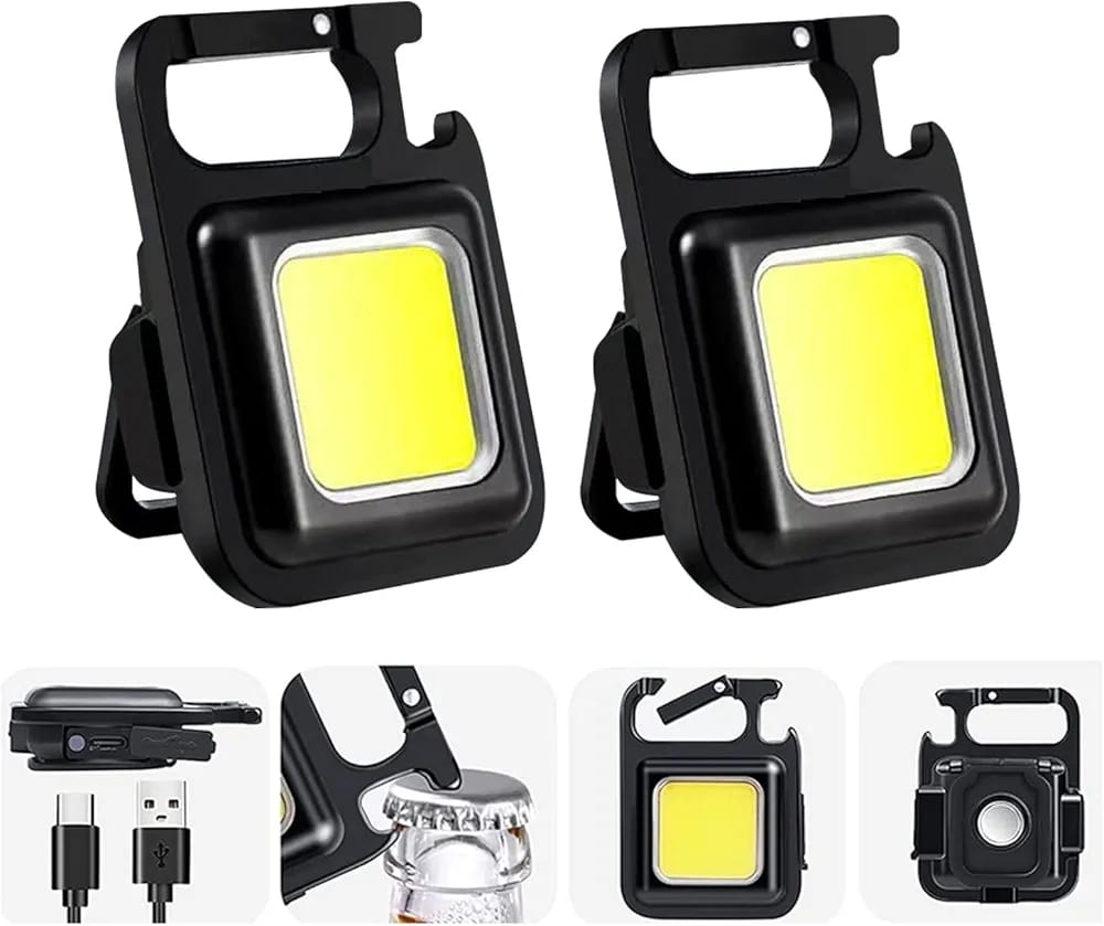 Rechargeable Metal Keychain Light - Nest and Nuzzle
