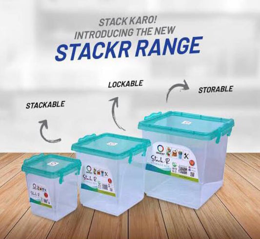 3-Piece Stackable Storage Boxes - Nest and Nuzzle