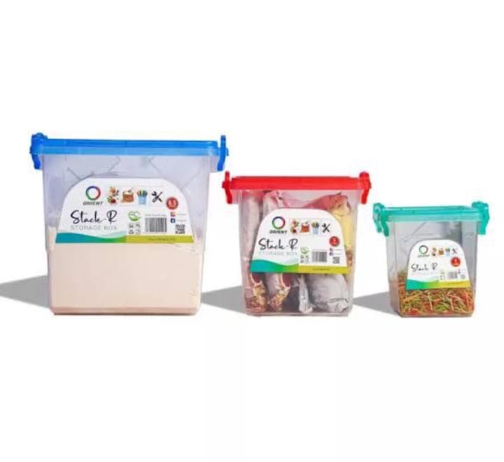 3-Piece Stackable Storage Boxes - Nest and Nuzzle