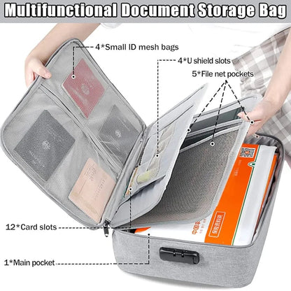 Multilayer Portable File Storage Bag - Nest and Nuzzle