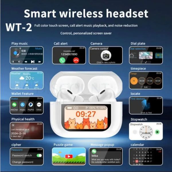 A9 Pro LED Screen AirPods - Nest and Nuzzle