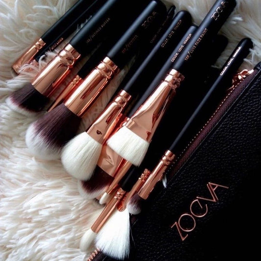Professional makeup brushes-leather pouch included - Nest and Nuzzle