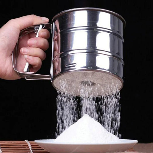 Stainless Steel Non-Magnetic Flour Sifter - Nest and Nuzzle
