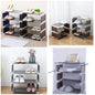 4Layer Plain Oxford Shoe Rack - Nest and Nuzzle