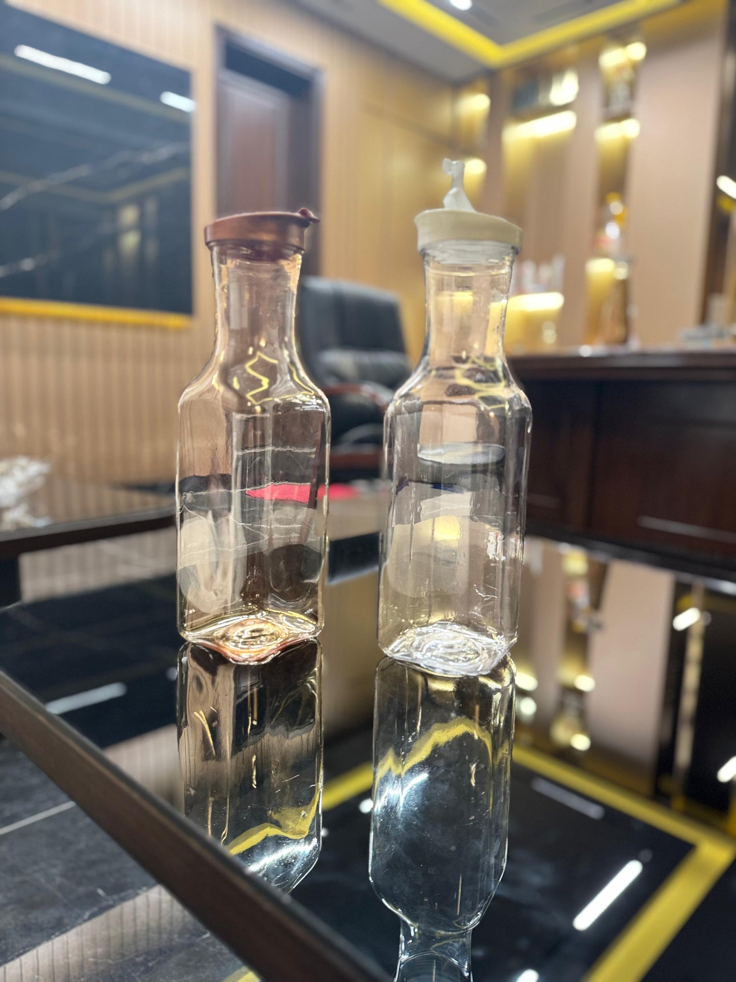 Transparent Plastic water bottle
