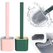 Silicone toilet brush