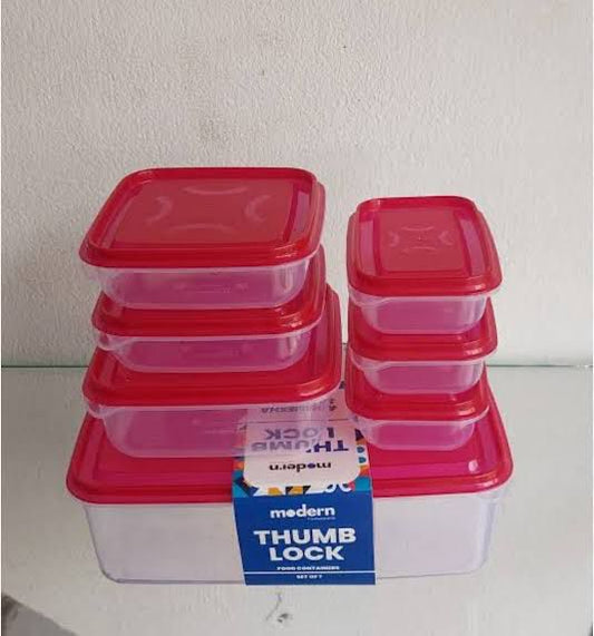 7pcs Thumb Lock Container