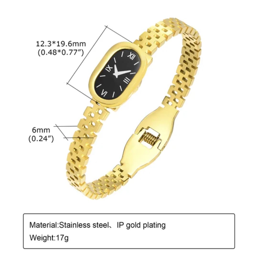Stainless steel  Watch style Bangle