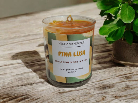 Pina Lush – Dessert-Inspired, Hand-Poured Candle - Nest and Nuzzle
