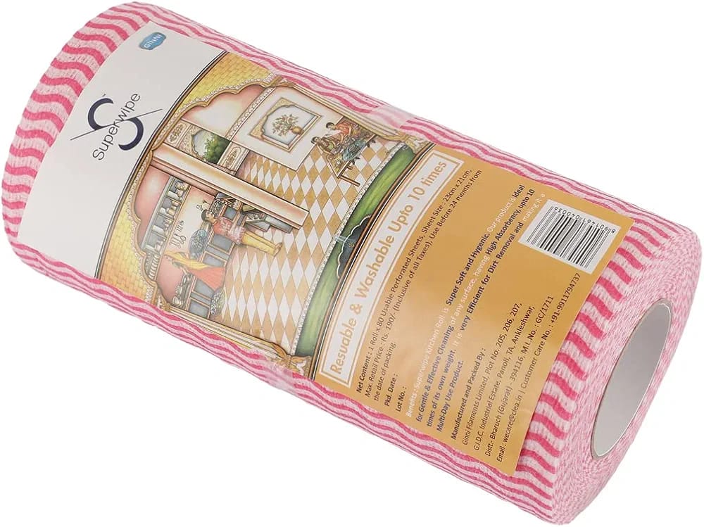 Tissue roll non woven wipes