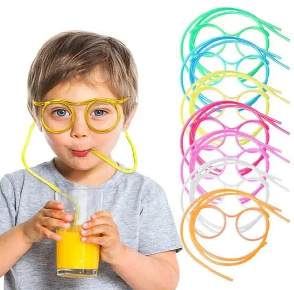 Funny Straw Glasses Shape - Nest and Nuzzle