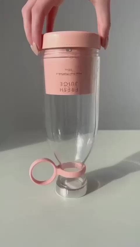 v Heavy Duty Mini Bottle Shape 6 Blades Rechargeable Juicer Blender (Mix/Random)