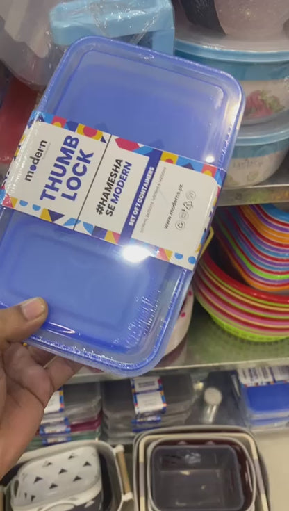 7pcs Thumb Lock Container