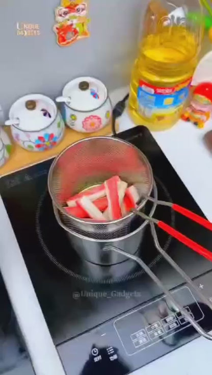 Double Layer Stainless Steel Deep Frying Pot